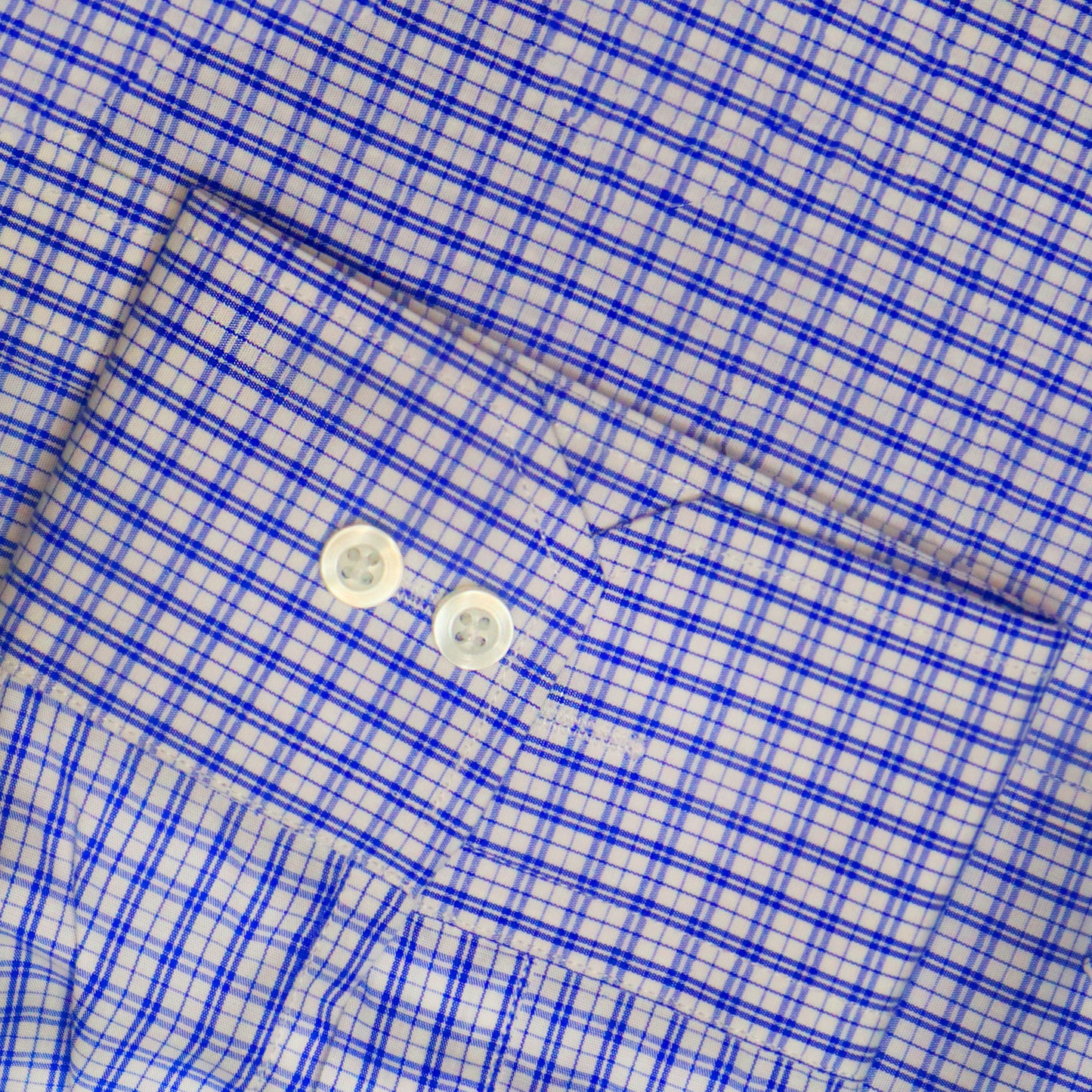 blue check classic shirt