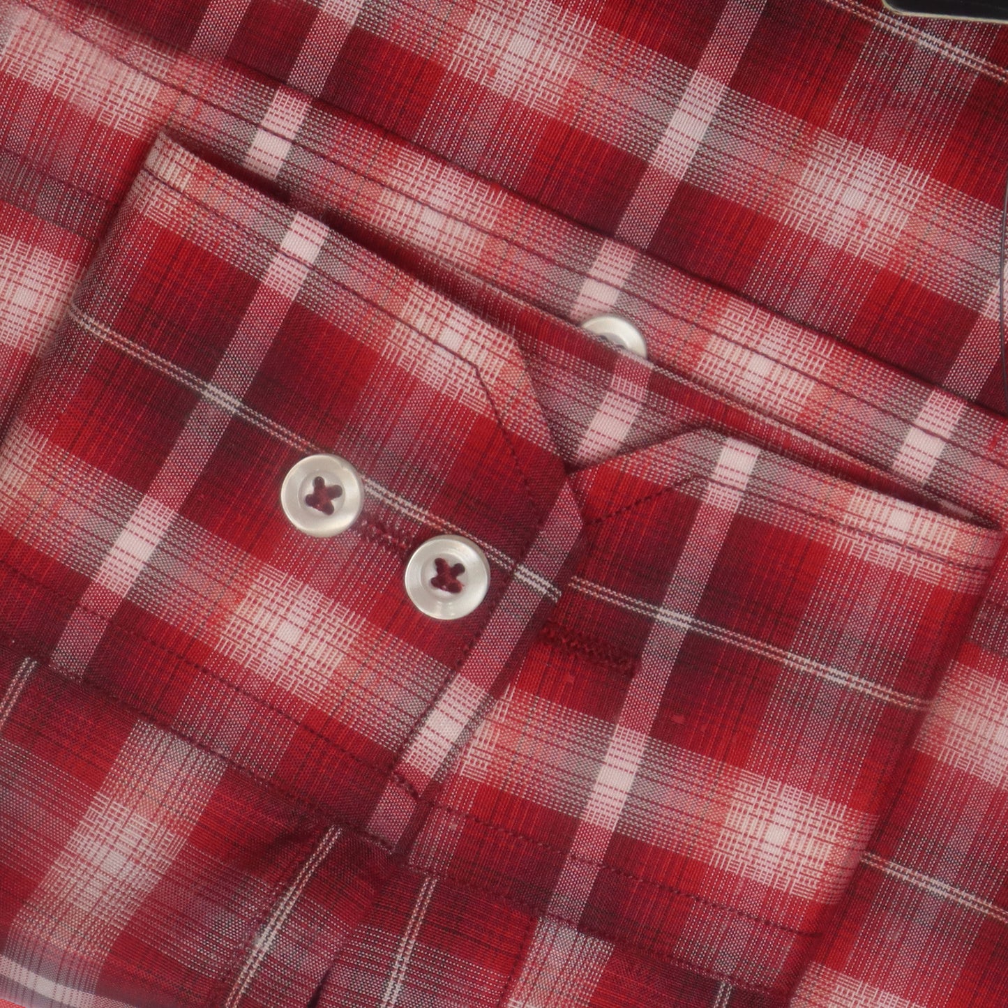 redish check classic shirt