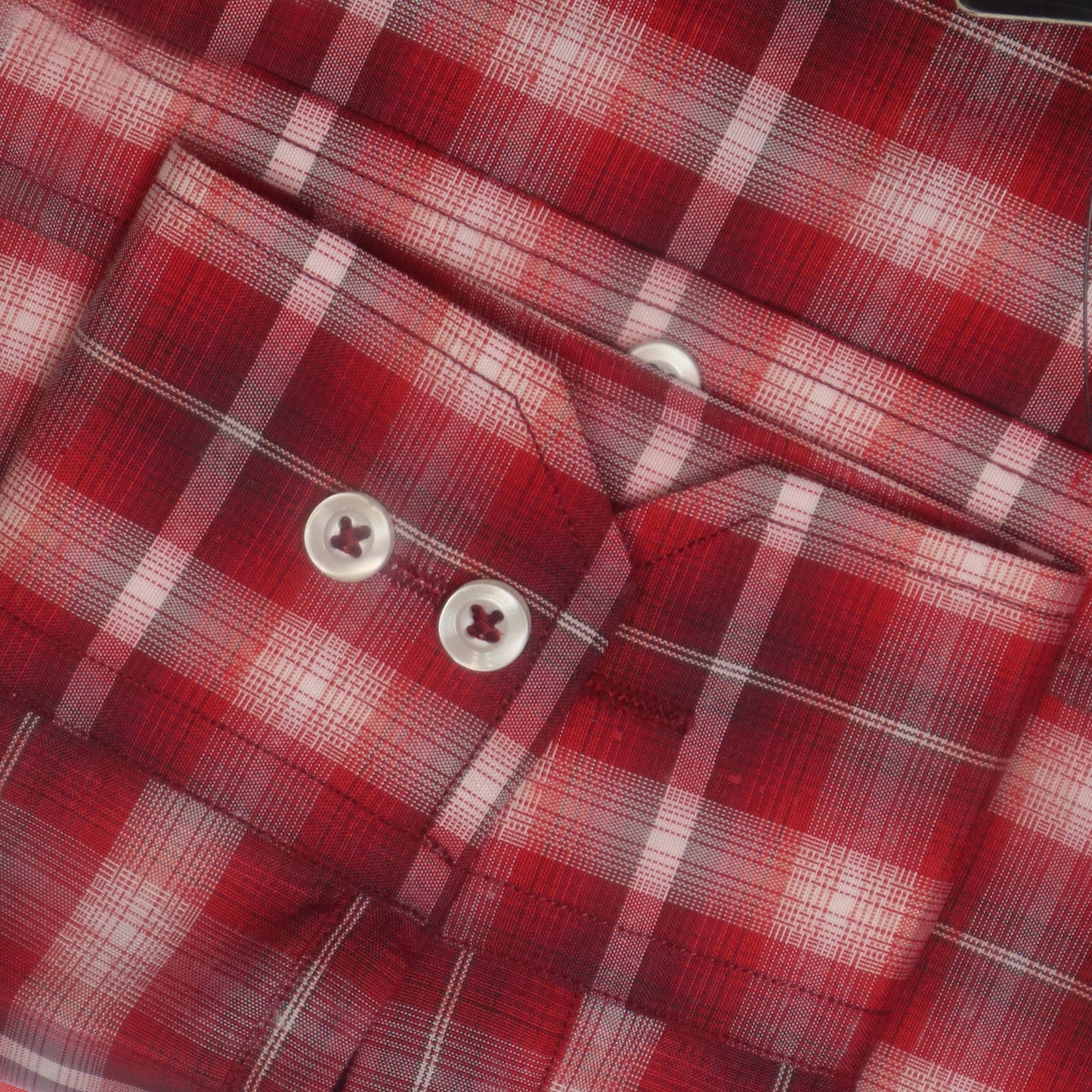 redish check classic shirt