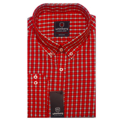 Redish Check Classic Shirt