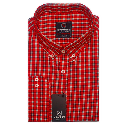 Redish Check Classic Shirt
