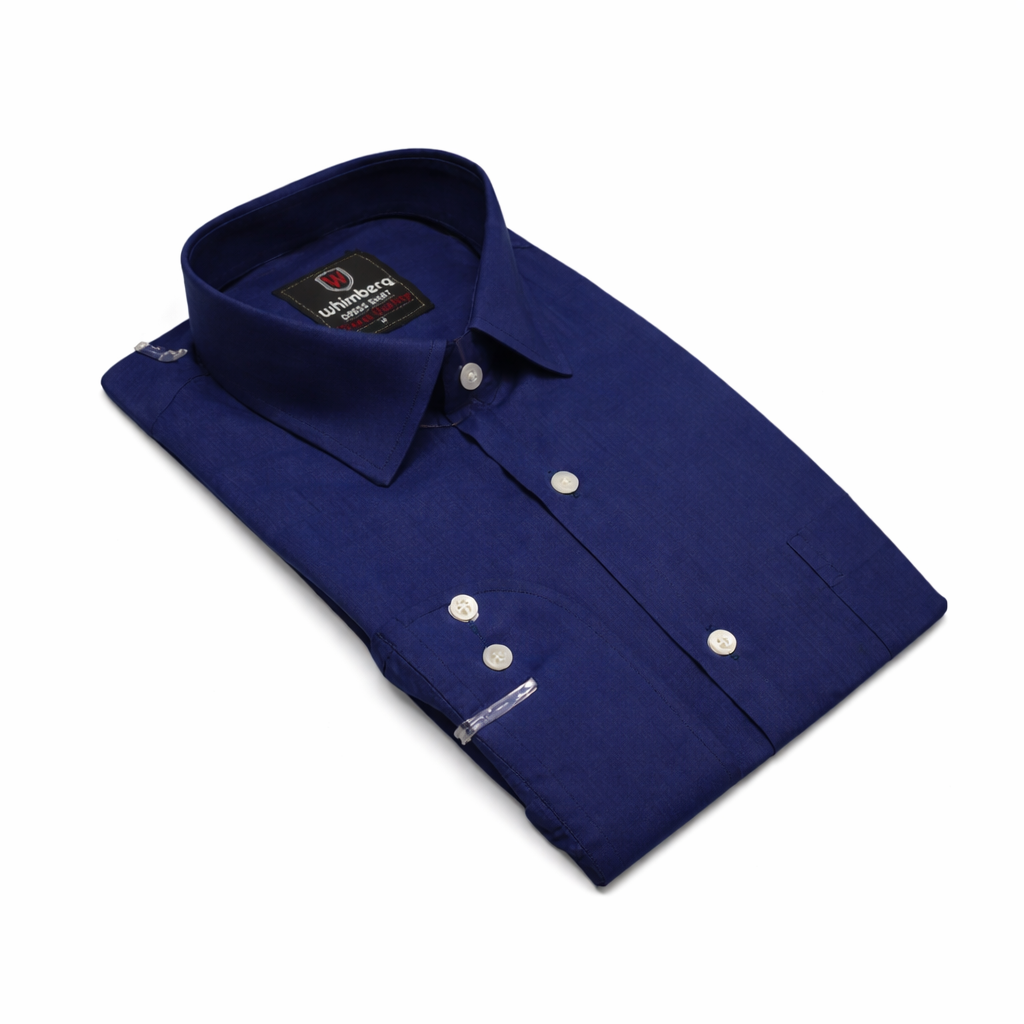 neavy blue plain classic shirt