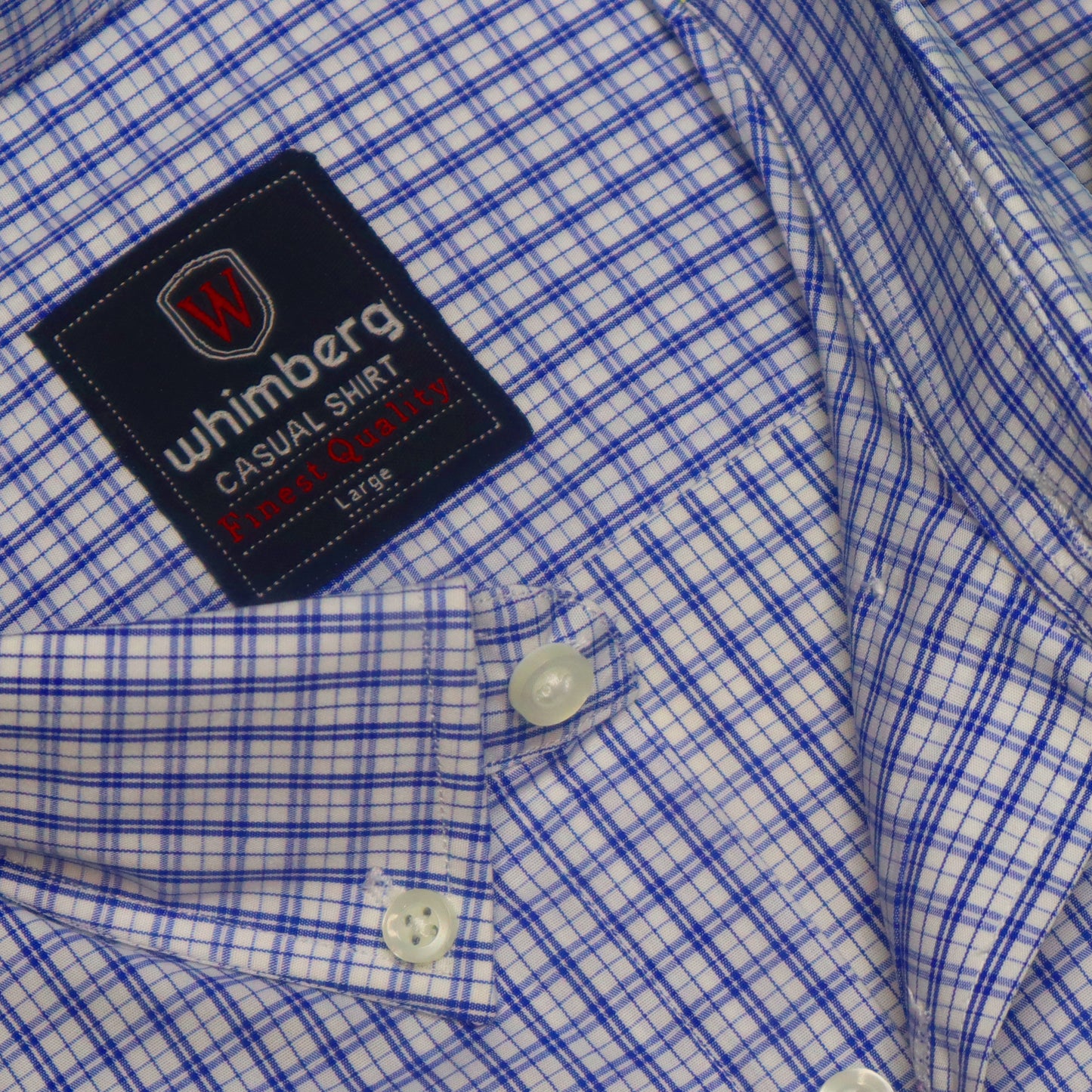 blue check classic shirt