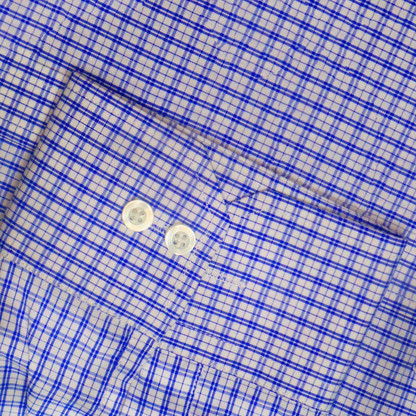 blue check classic shirt