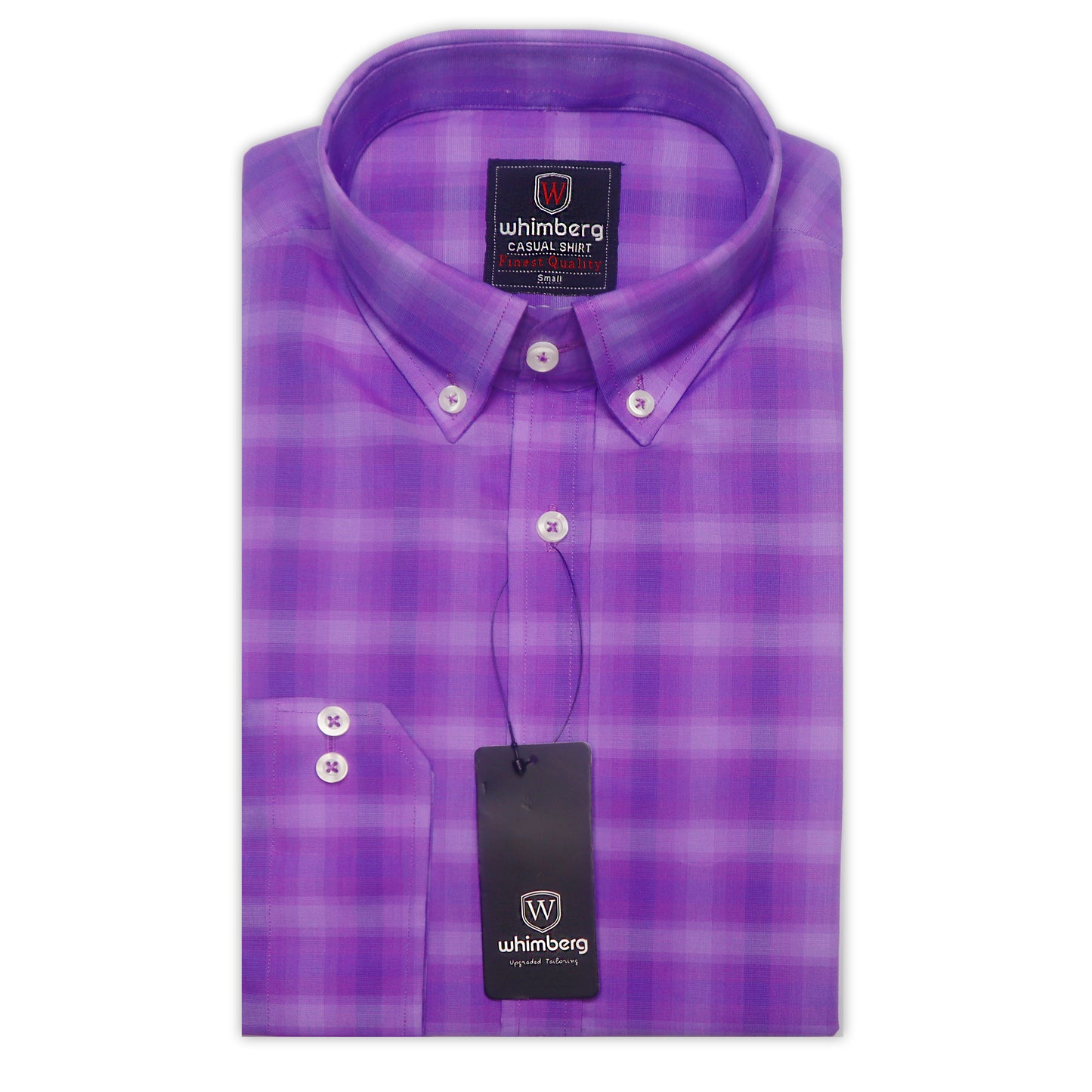 purple check classic shirt