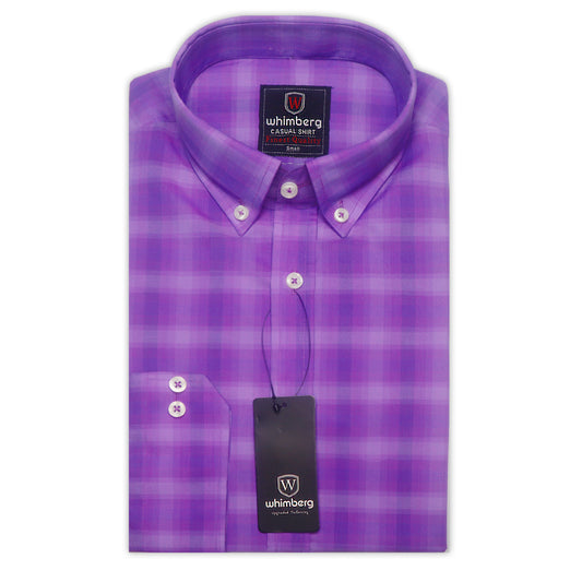 Purple Check Classic Shirt