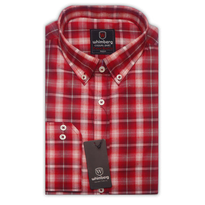 Redish Check Classic Shirt