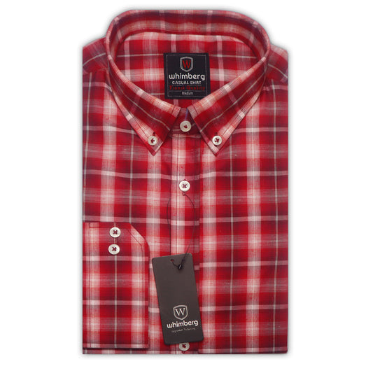 Redish Check Classic Shirt