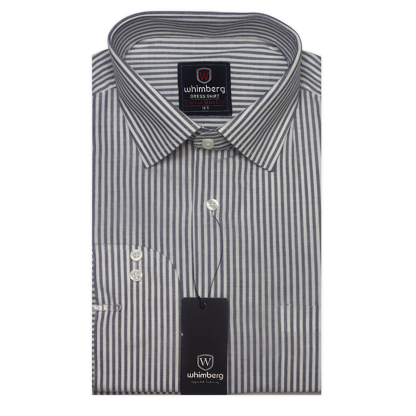 mid grey stripe classic shirt
