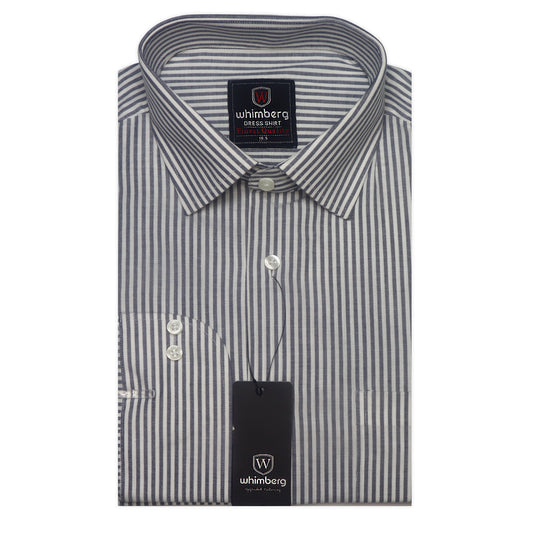 Mid Grey Stripe Classic Shirt